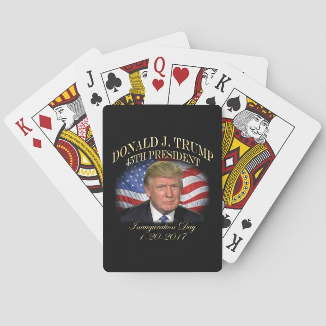 President Donald Trump Inauguration Commemorative Playing Cards (Back)