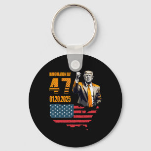 President Donald Trump Inauguration Day 2025 1 Keychain