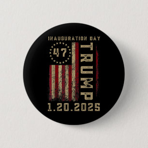 President Donald Trump Inauguration Day 2025 2 Inch Round Button