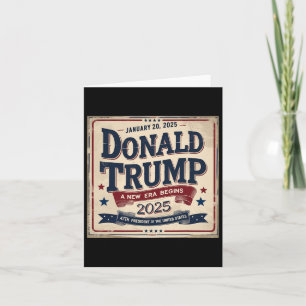 President Donald Trump Inauguration Day 2025 47th  Card