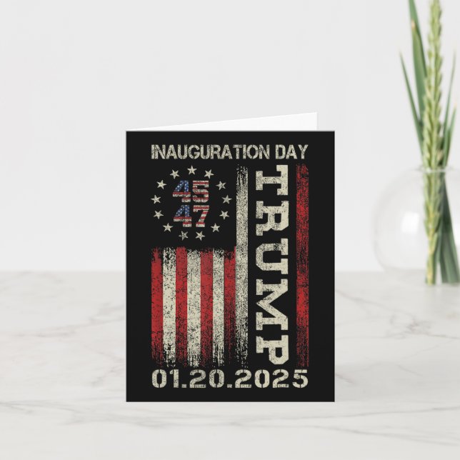 President Donald Trump Inauguration Day 2025 Ameri Card (Front)