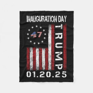 President Donald Trump Inauguration Day 2025 Fleece Blanket