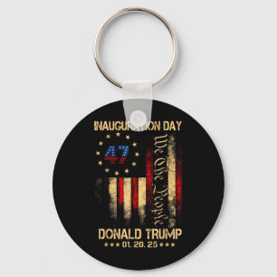 President Donald Trump Inauguration Day 2025 Keychain
