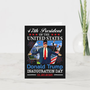 President Donald Trump Inauguration Day 2025 Memor Card