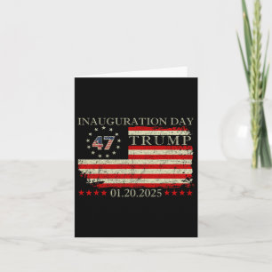 President Donald Trump Inauguration Day 2025 Memor Card
