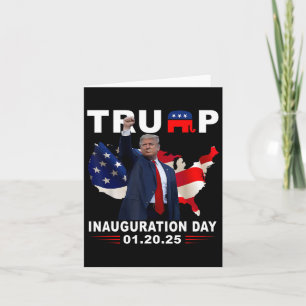 President Donald Trump Inauguration Day 2025 Memor Card
