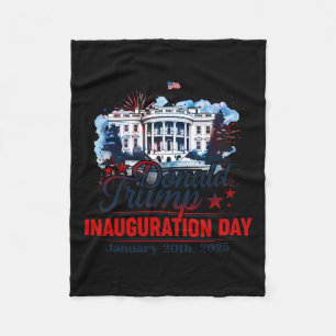 President Donald Trump Inauguration Day 2025 Memor Fleece Blanket