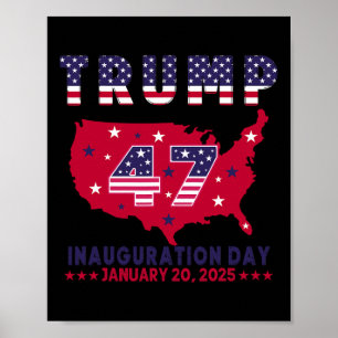 President Donald Trump Inauguration Day 2025 Memor Poster