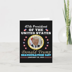 President Donald Trump Inauguration Day 2025 Party Card