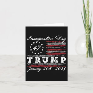 President Donald Trump Inauguration Day 2025 Us Fl Card