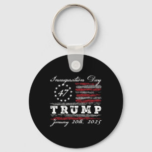 President Donald Trump Inauguration Day 2025 Us Fl Keychain
