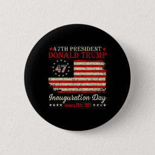 President Donald Trump Inauguration Day 2025 Vinta 2 Inch Round Button