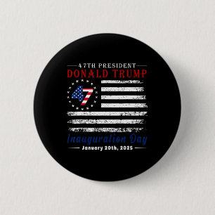 President Donald Trump Inauguration Day 2025 Vinta 2 Inch Round Button