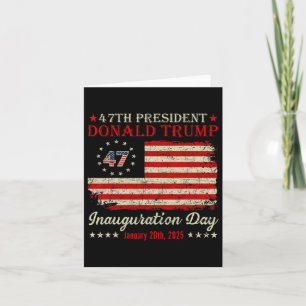 President Donald Trump Inauguration Day 2025 Vinta Card