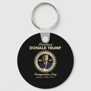 President Donald Trump Inauguration Day January 20 Keychain