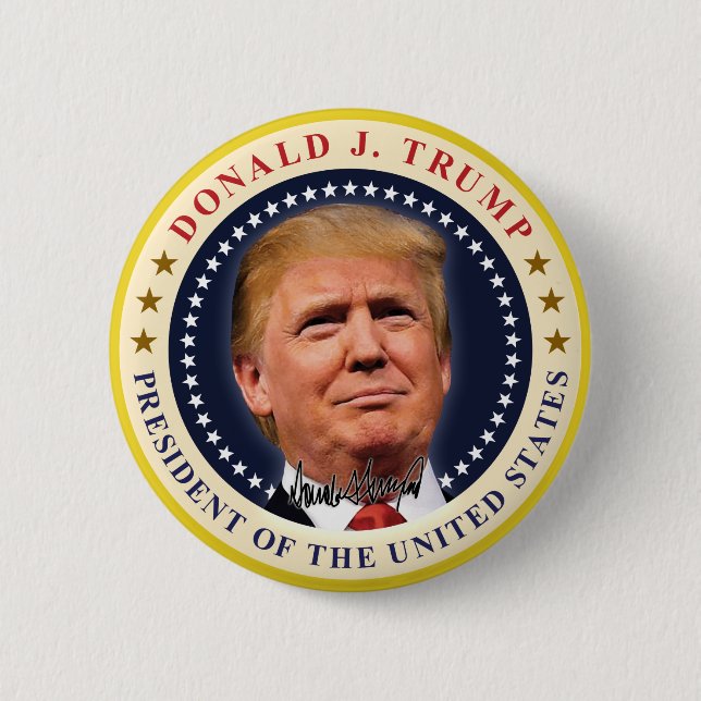 President Donald Trump Inauguration Souvenir 2 Inch Round Button (Front)