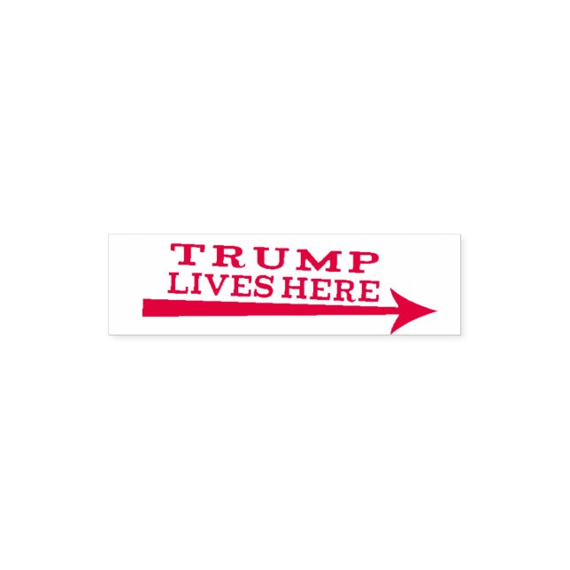 President Donald Trump Lives Here Funny Stamp (Design)
