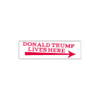 President Donald Trump Lives Here Stamp