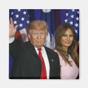 PRESIDENT DONALD TRUMP & MELANIA-2 MAGNET