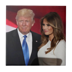 PRESIDENT DONALD TRUMP & MELANIA TILE