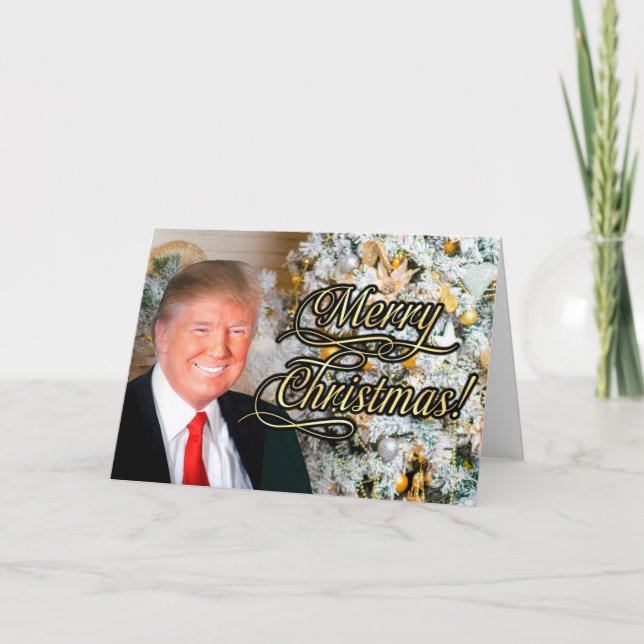 President Donald Trump Merry Christmas Cards (Front)