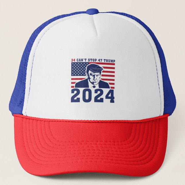 President Donald Trump Mugshot Hat 2024 - MAGA (Front)