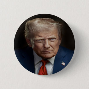 President Donald Trump Official Portrait 2 Inch Round Button