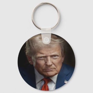 President Donald Trump Official Portrait Keychain