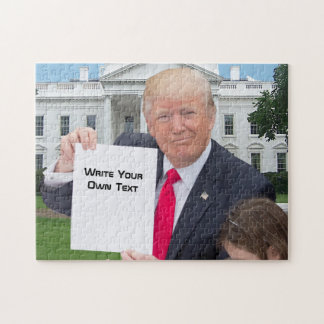 President Donald Trump - Write Your Own Text Jigsaw Puzzle