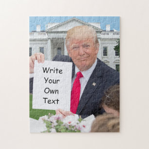 President Donald Trump - Write Your Own Text Jigsaw Puzzle