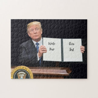 President Donald Trump - Write Your Own Text Jigsaw Puzzle