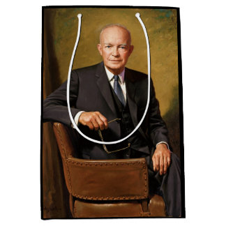 President Dwight D. Eisenhower Republic Portrait   Medium Gift Bag