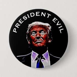 "President Evil" with Trumpenstein Picture 3 Inch Round Button