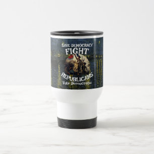 PRESIDENT FEMA FBI FG JON OSSOFF DEMOCRATIC PARTY TRAVEL MUG