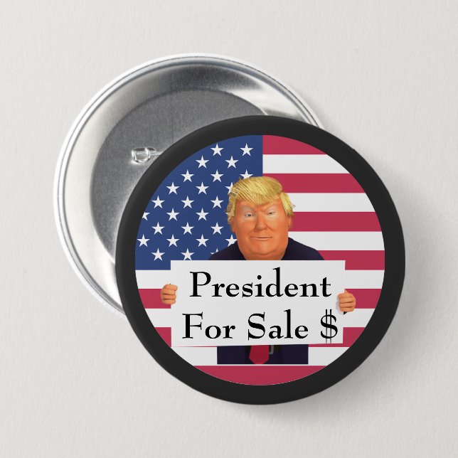 President For Sale Button (Front & Back)