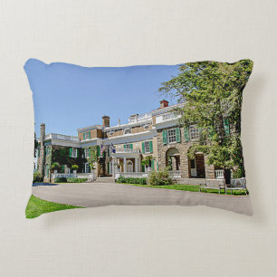 President Franklin D. Roosevelt’s (FDR) Mansion Decorative Pillow