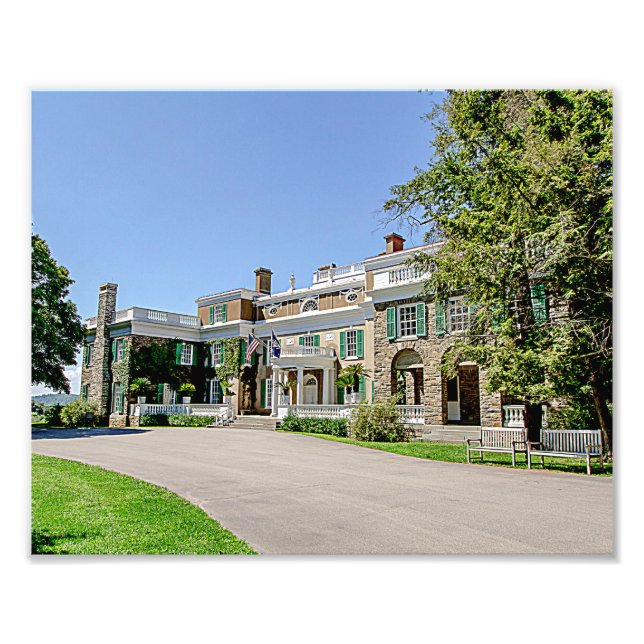 President Franklin D. Roosevelt’s (FDR) Mansion Photo Print (Front)