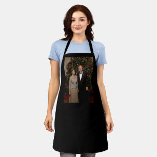President George Bush, Laura Christmas White House Apron