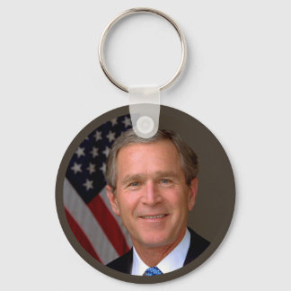 President George W Bush Official Portrait Keychain