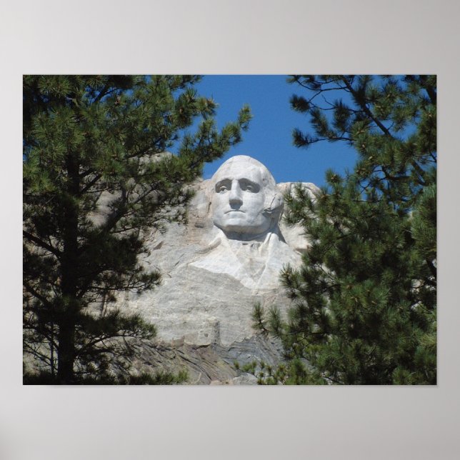 President George Washington, Mount Rushmore Poster (Front)
