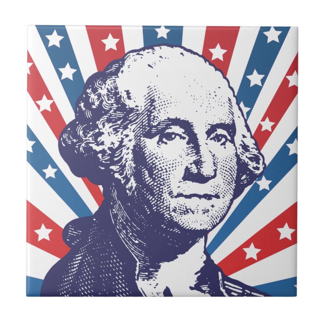 president George Washington Tile (Front)