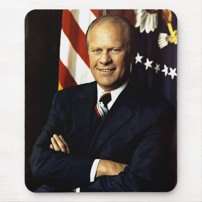 President Gerald Ford Portrait Mouse Pad (Front)