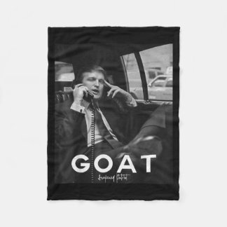 President Goat Republican Conservative Gift Fleece Blanket