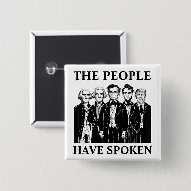 President Inauguration 2 Inch Square Button (Front & Back)