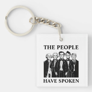 President Inauguration Square Keychain