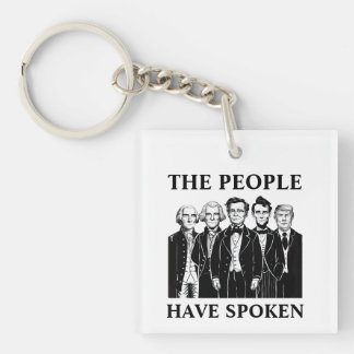President Inauguration Square Keychain