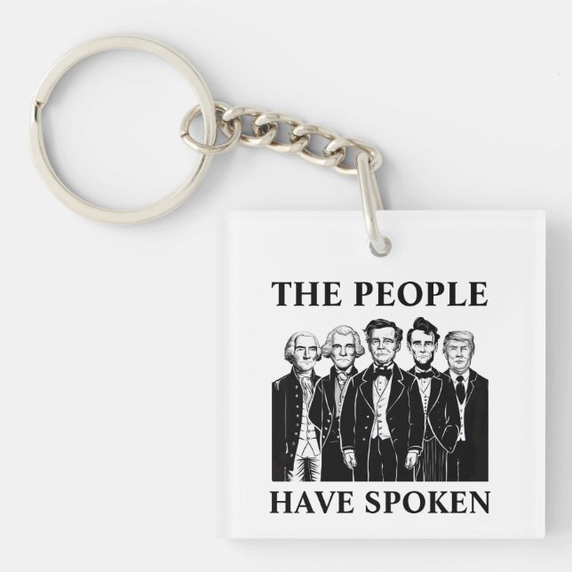 President Inauguration Square Keychain (Front)