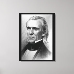 President James K. Polk, c_America Grows_Image Canvas Print