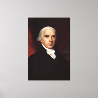 President James Madison Portrait by John Vanderlyn Canvas Print