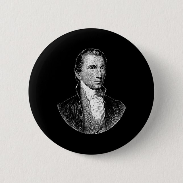 President James Monroe  2 Inch Round Button (Front)